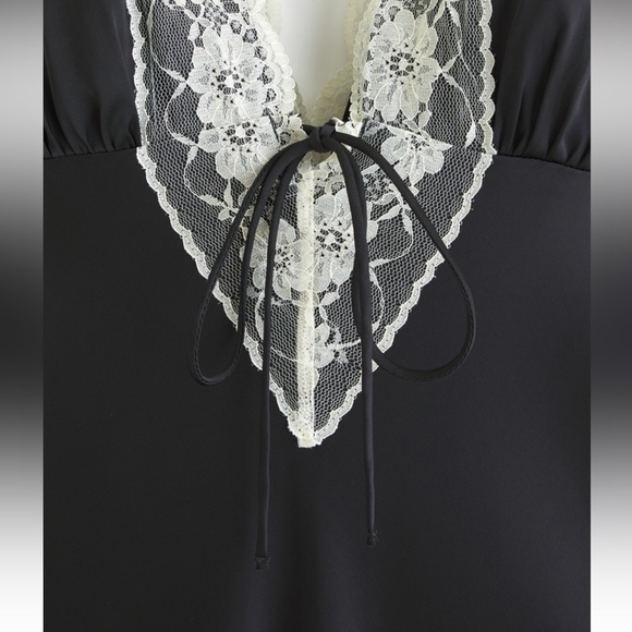 Abercrombie & Fitch Lace-Trim Slip Midi Dress - Picture 7 of 7